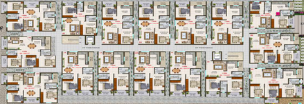 Floor Plan of BMR Bhoomika Sunrise in JP Nagar Phase 8, Bangalore - Image 136875
